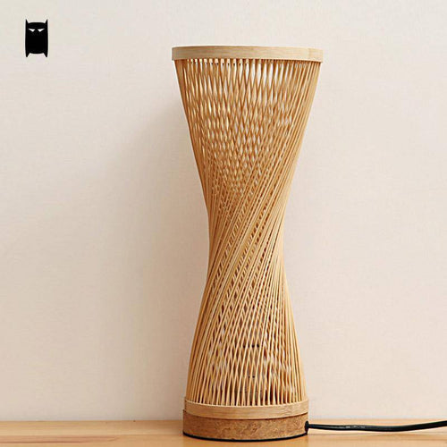 Lampe de chevet en bamboo style japonais