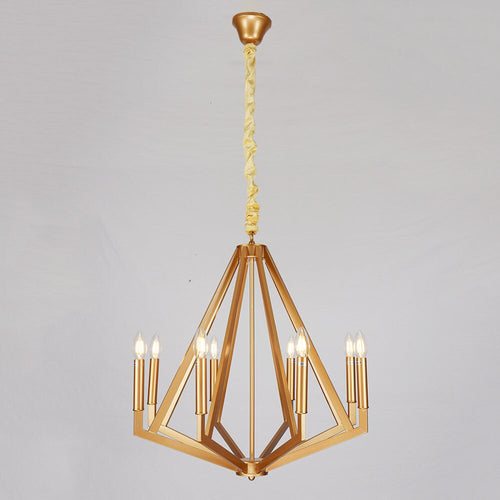 Suspension moderne LED en forme de diamant en métal Strassy - vue 3 sur 6