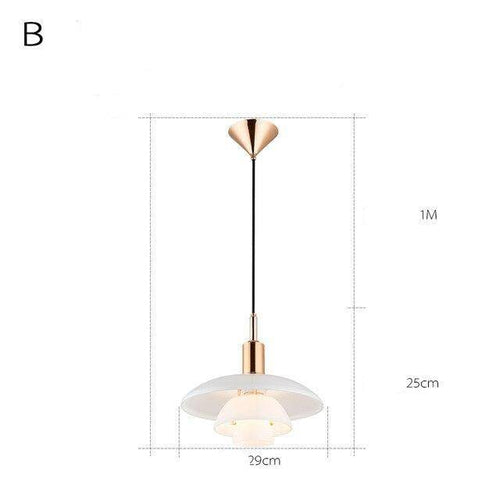 Suspension design LED avec abat-jour en aluminium blanc Loft - vue 6 sur 5