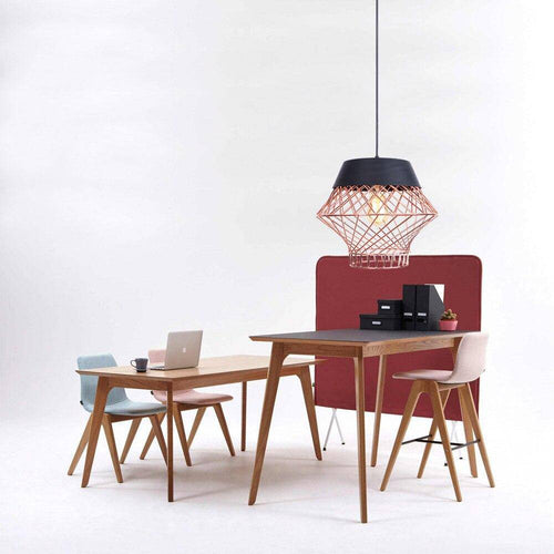Suspension design à LED avec cage en métal industrielle Loft - vue 6 sur 10