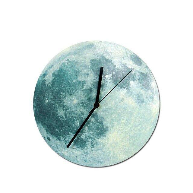 Horloge murale ronde lune colorée 30cm Luminous - vue 11 sur 11