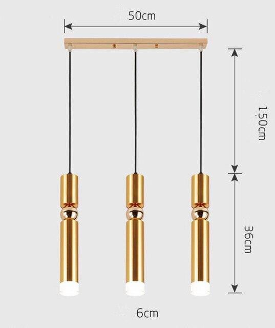 Suspension cylindrique tube chromé à LED Simplicity - vue 18 sur 22
