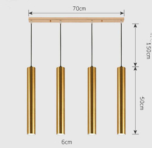 Suspension cylindrique tube chromé à LED Simplicity - vue 12 sur 22