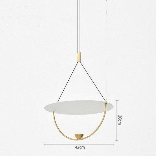 Suspension design LED dorée style Fly