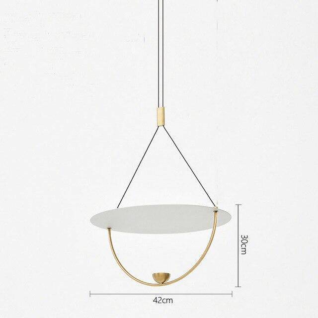 Suspension design LED dorée style Fly - vue 7 sur 6