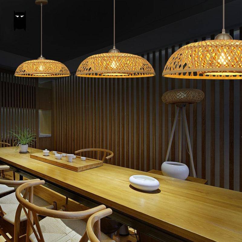 Suspension en bambou design Wicker