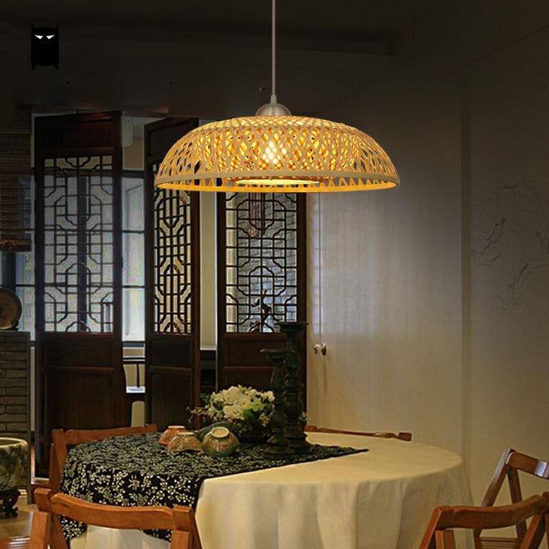 Suspension en bambou design Wicker