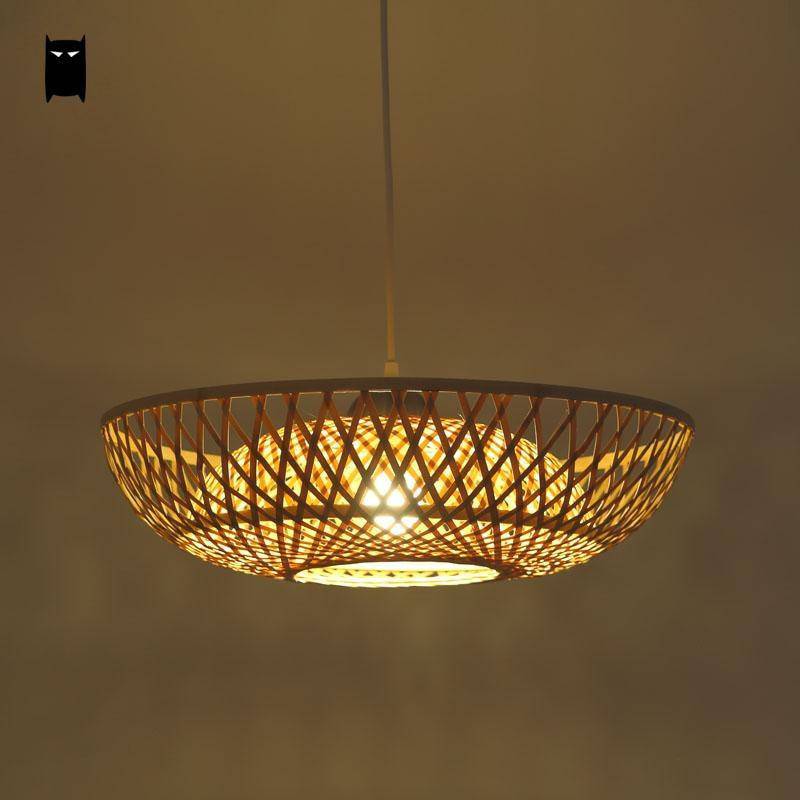 Suspension en bambou design Wicker