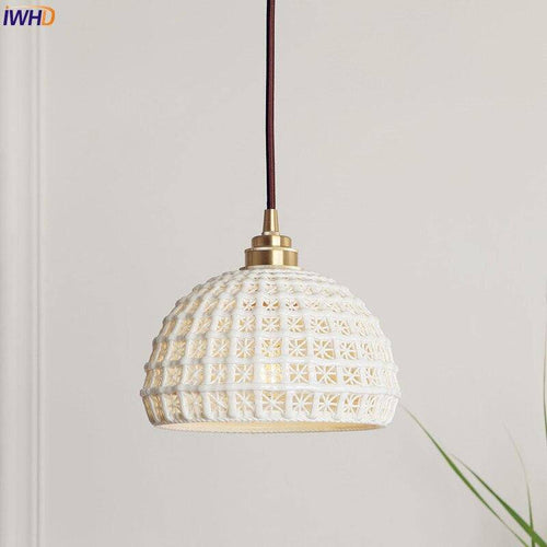 Suspension avec abat-jour style japonais moderne - vue 4 sur 5