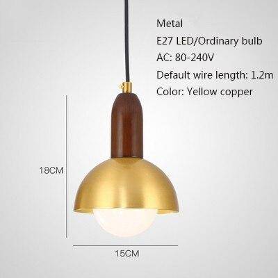 Personnalité nordique lampes suspendues à tête unique E27 lampes à pendentif LED pour salon chambre salle de bains allée restaurant chambre d'hôtel
