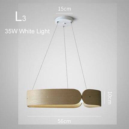 Lustre design LED rond en bois Nordic - vue 16 sur 17