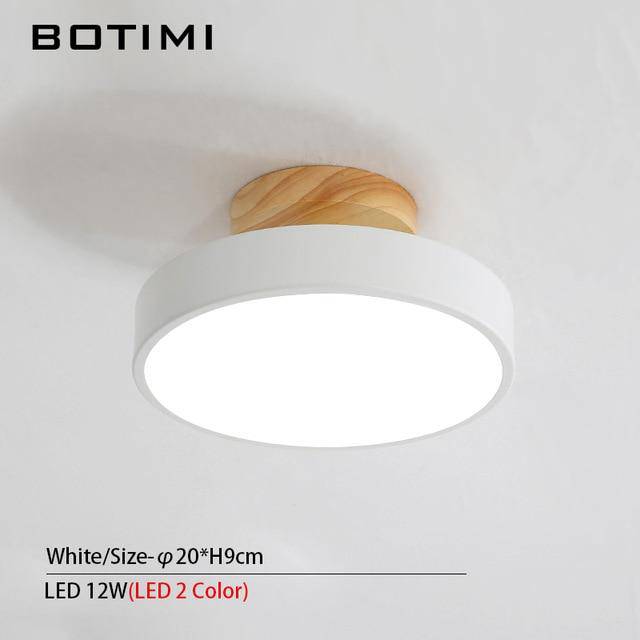Plafonnier moderne LED rond aux bords épais Lighty - vue 3 sur 6