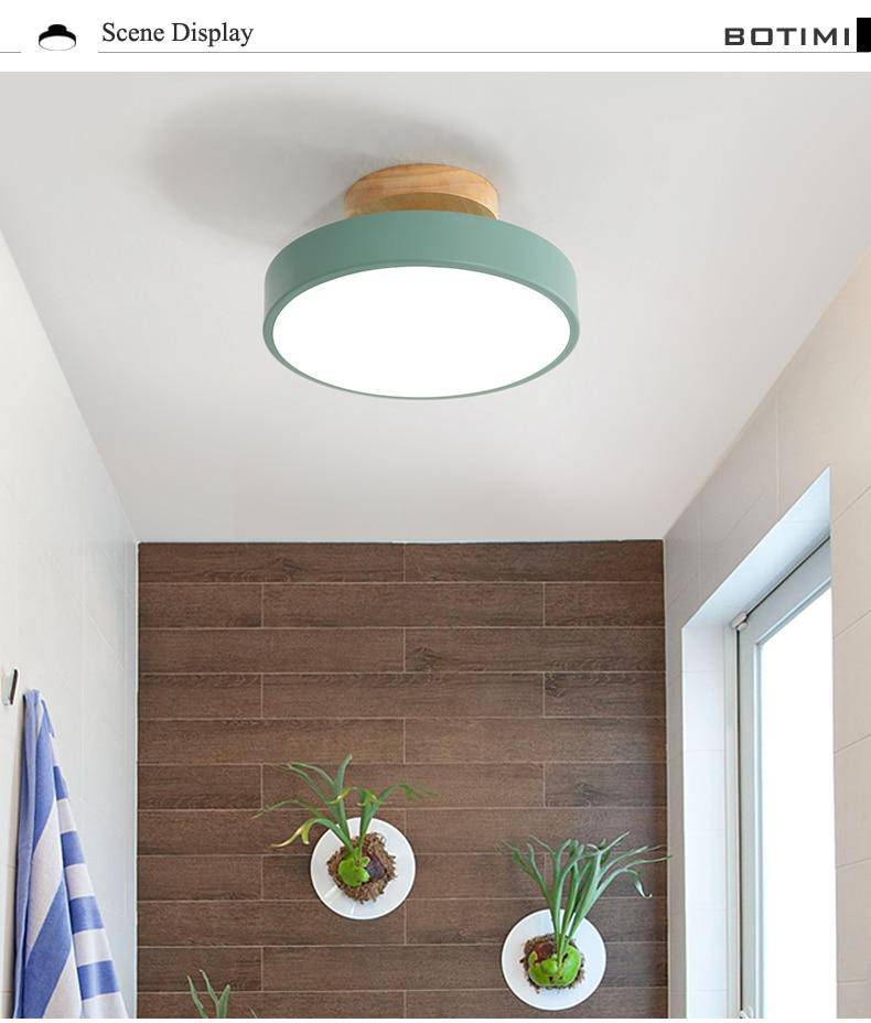 Plafonnier moderne LED rond aux bords épais Lighty - vue 5 sur 6
