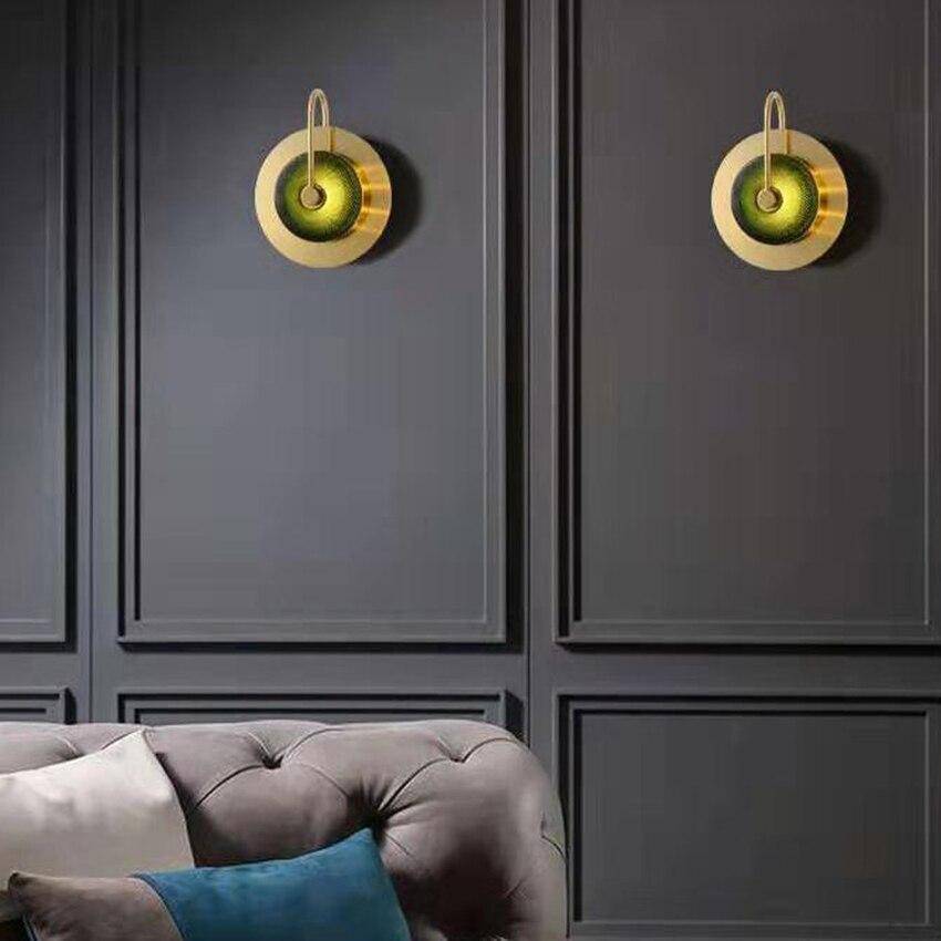 Applique murale design LED avec des formes circulaires en fer forgé - vue 4 sur 9