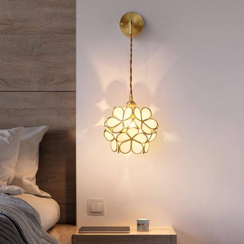 Applique murale design LED avec plusieurs trèfles en verre et métal - vue 2 sur 10