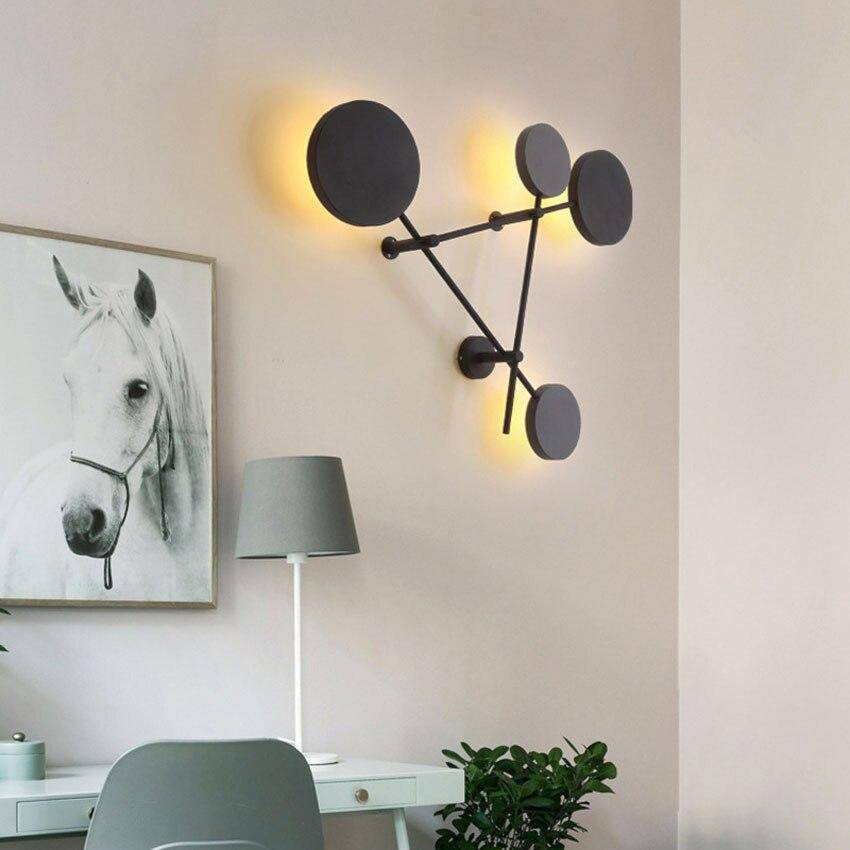 Applique murale design à LED en métal avec plusieurs disques Fly - vue 4 sur 8