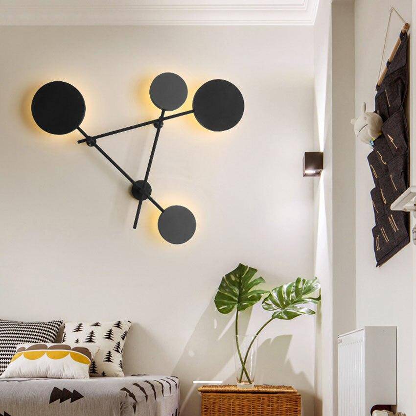 Applique murale design à LED en métal avec plusieurs disques Fly - vue 2 sur 8