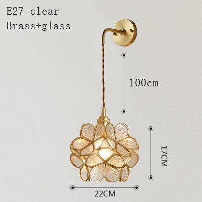 Applique murale design LED avec plusieurs trèfles en verre et métal - vue 7 sur 10