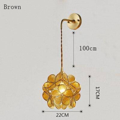 Applique murale design LED avec plusieurs trèfles en verre et métal - vue 11 sur 10