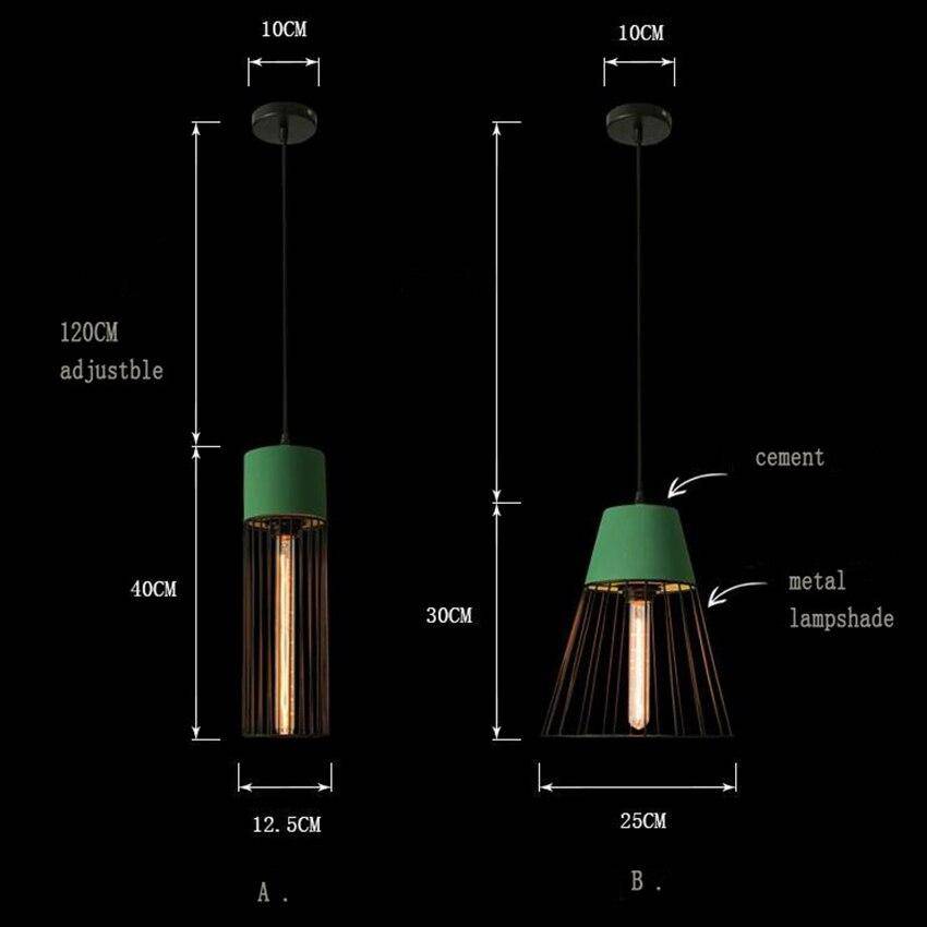 Suspension design LED en métal style cage rétro Coffee - vue 6 sur 8