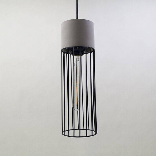 Suspension design LED en métal style cage rétro Coffee - vue 5 sur 8