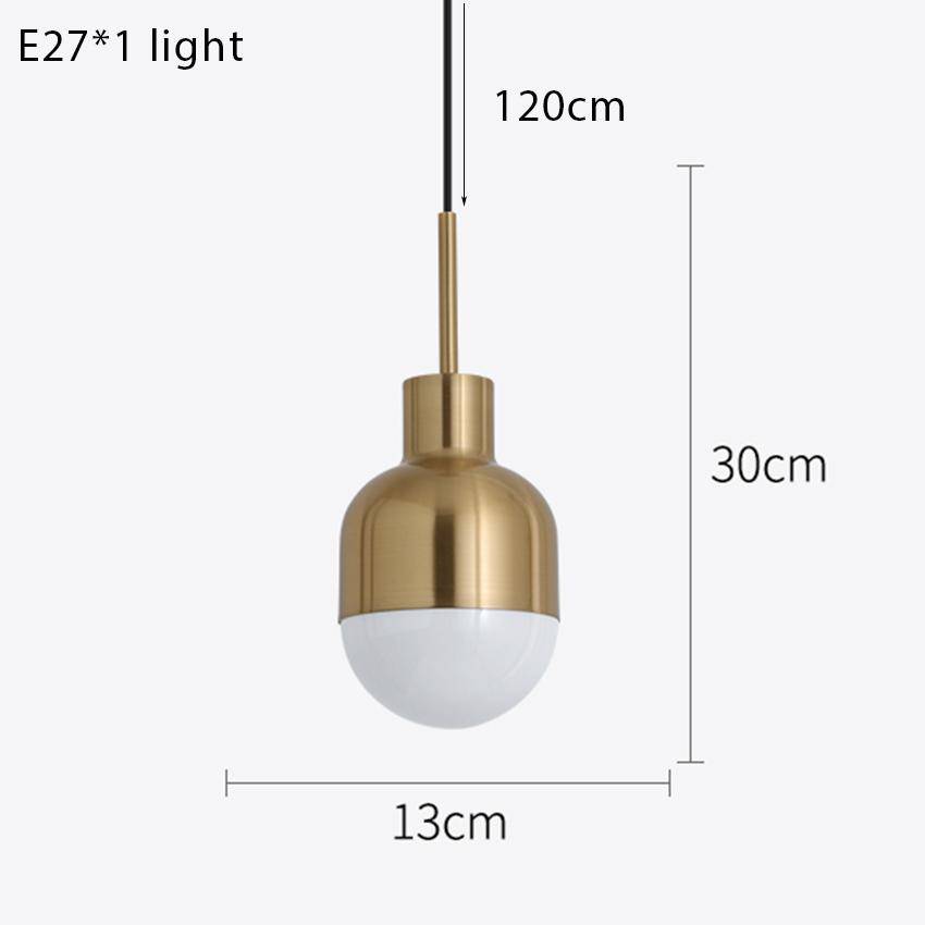 Suspension demi boule doré Nordic - vue 5 sur 6