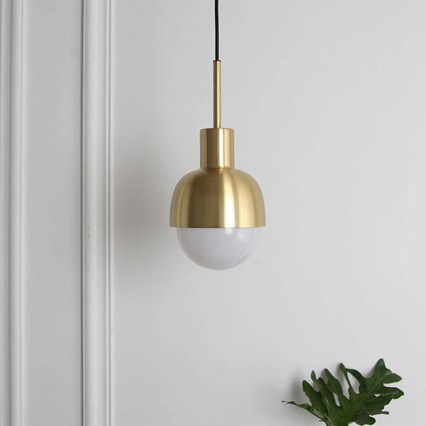 Suspension demi boule doré Nordic - vue 2 sur 6