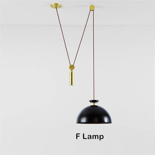 Suspension design à plusieurs lampes suspendues Pulley - vue 7 sur 12