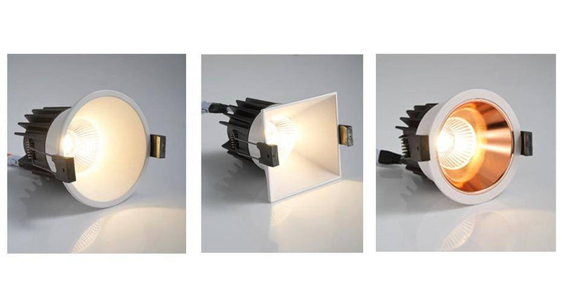 Spot encastré moderne avec plusieurs formes à LED