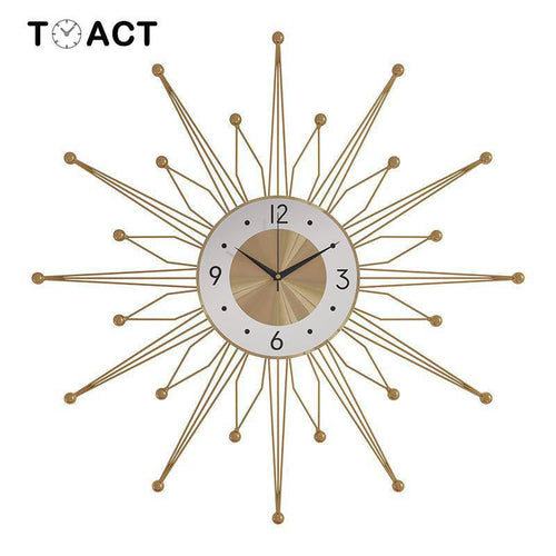 Horloge murale design grande étoile dorée 50cm Luxury
