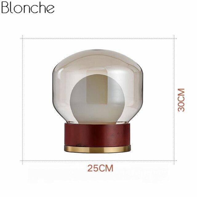 Lampe à poser design avec socle rétro doré et bois