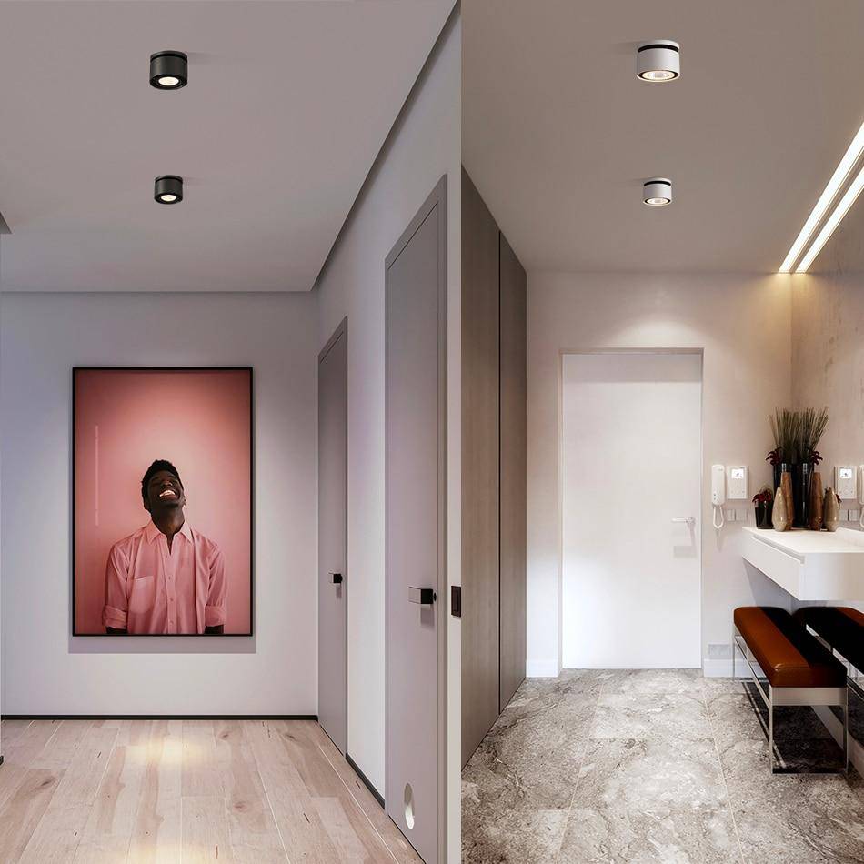 Spot moderne LED rond avec orientation à 360° Loft - vue 3 sur 7