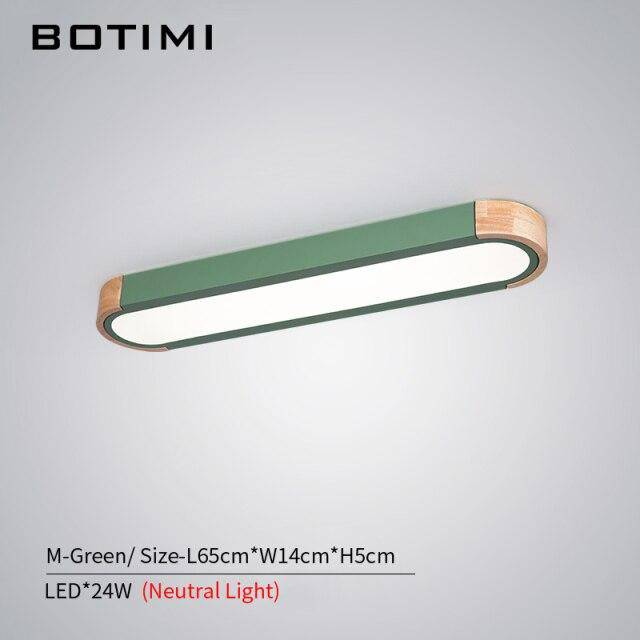 Plafonnier design LED en bois aux formes arrondies Loft