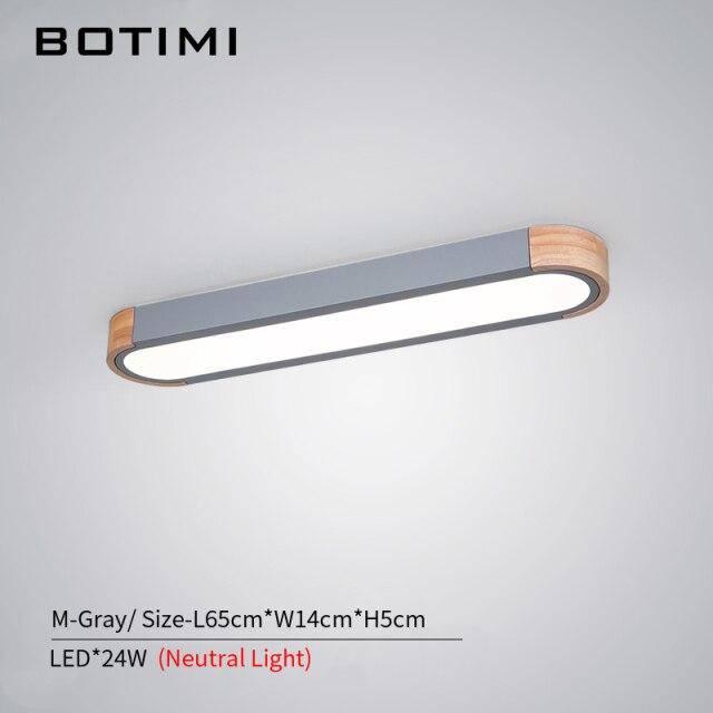 Plafonnier design LED en bois aux formes arrondies Loft