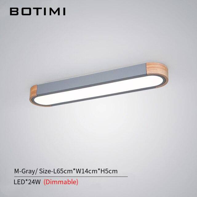 Plafonnier design LED en bois aux formes arrondies Loft