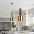 Suspension design LED en tube cylindrique métal Creative