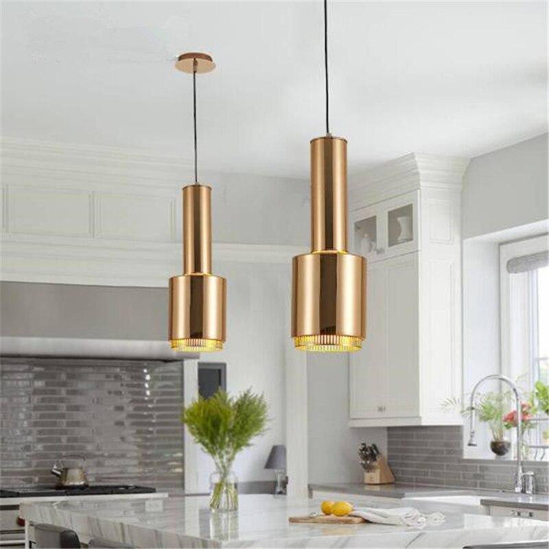 Suspension design LED en tube cylindrique métal Creative - vue 3 sur 5