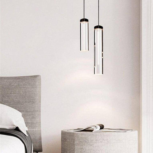 Suspension design cylindre en verre de plusieurs longueur - vue 5 sur 10