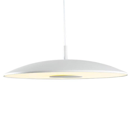 Suspension design à LED avec abat-jour arrondi en métal