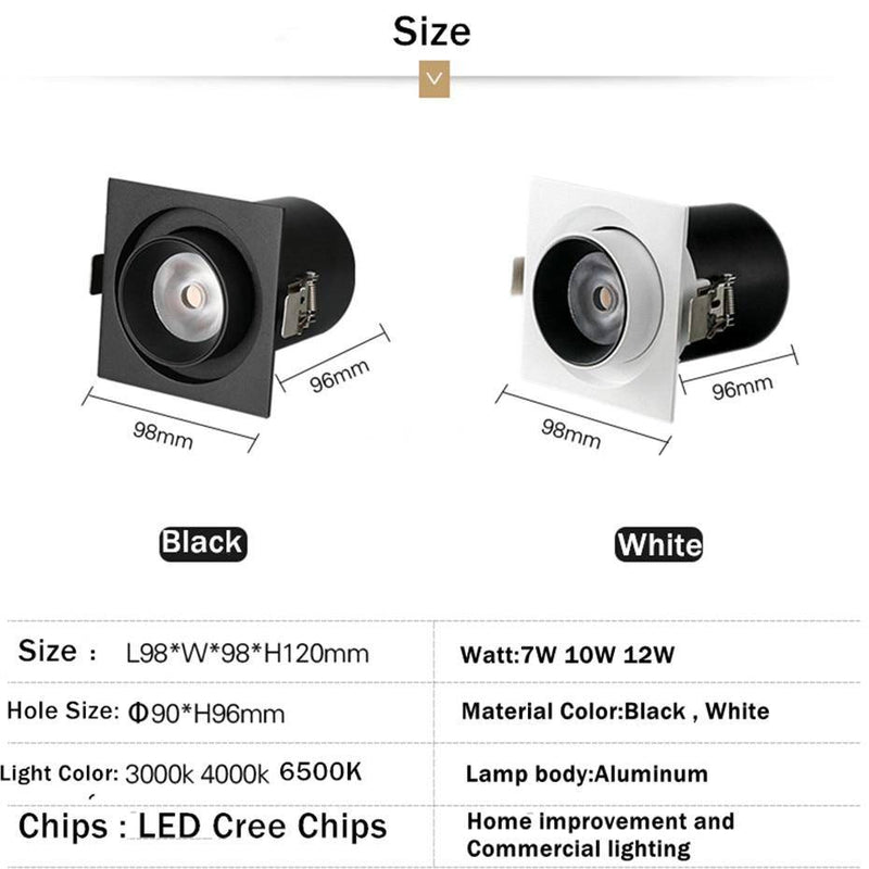 Spot multi LED rond orientable Light
