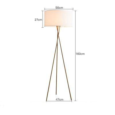 Lampadaire moderne LED tripod avec abat-jour cylindrique - vue 4 sur 6