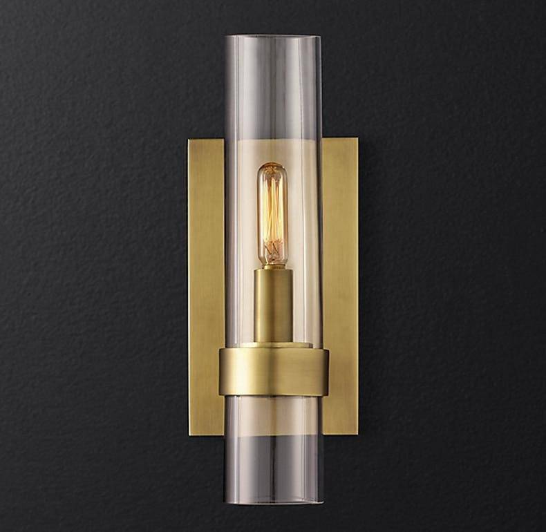 Applique murale design LED avec tube en verre cylindrique Luxery - vue 11 sur 12