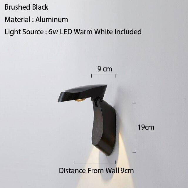 Applique murale design à LED avec abat-jour en métal géométrique Loft - vue 6 sur 10
