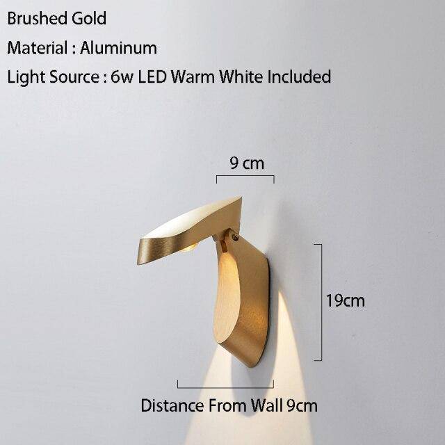 Applique murale design à LED avec abat-jour en métal géométrique Loft - vue 10 sur 10