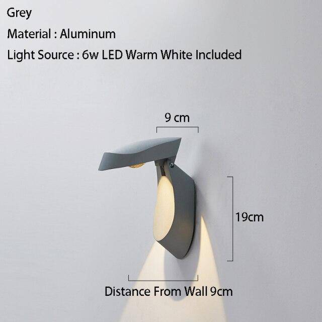 Applique murale design à LED avec abat-jour en métal géométrique Loft - vue 9 sur 10