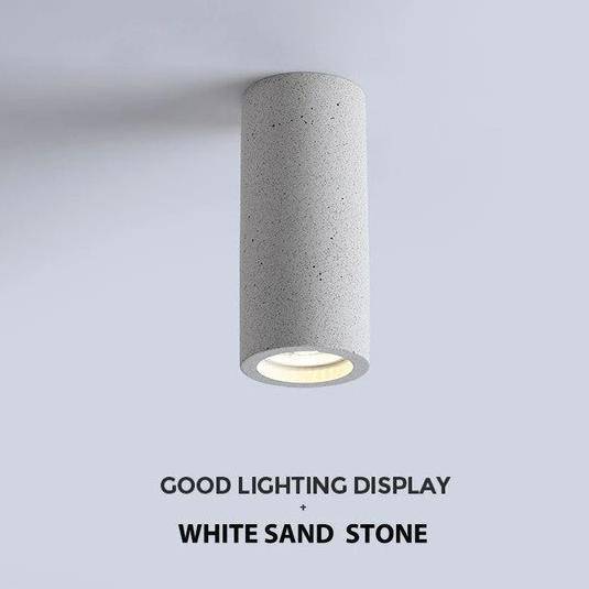 Spot moderne LED rond en ciment style industriel