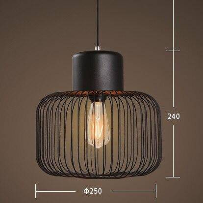 Lampe à poser design à LED avec abat-jour cage arrondie en métal noir