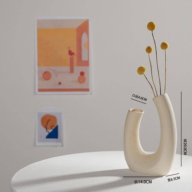 Vase design en céramique style Nordic