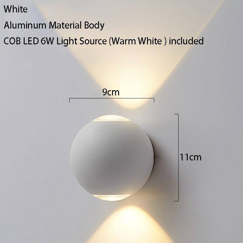 Applique murale design à LED ronde en métal Outdoor - vue 4 sur 6