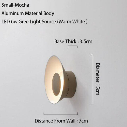 Applique murale design à LED avec coupe en métal coloré Loft - vue 14 sur 26